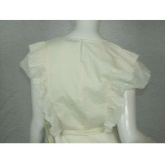 St. Roche Dress Ivory Organic Cotton Ruffle Small‎ - Picture 8 of 8